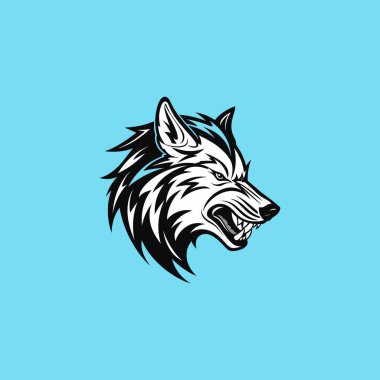 Esports Wolf maskot takımı logosu