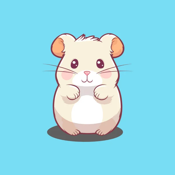 Pequeno Animal Mamífero Roedor Hamster — Vetor de Stock
