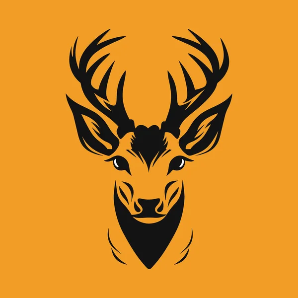 Veado Cabeça Logotipo Design Inspirações Vetor — Vetor de Stock
