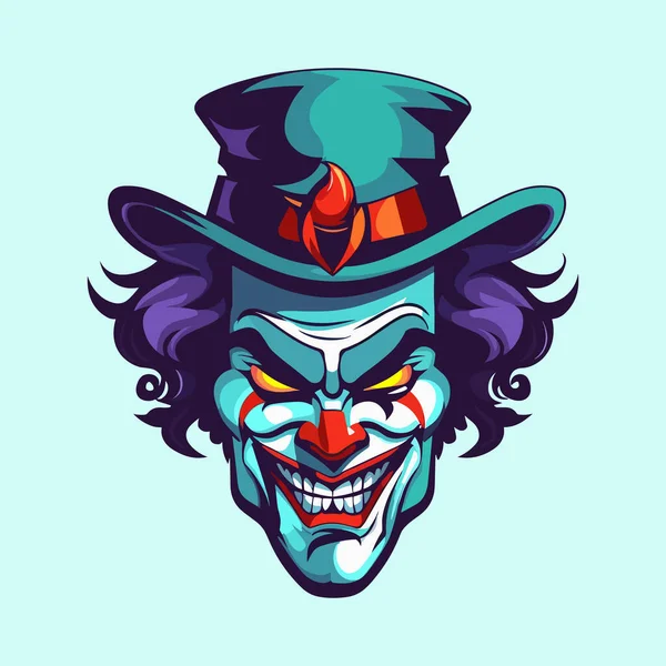 Joker Esport Logotipo Mascote Design —  Vetores de Stock