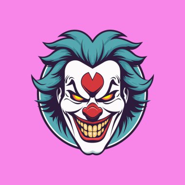 Joker Gülümse. Joker esport maskot logosu