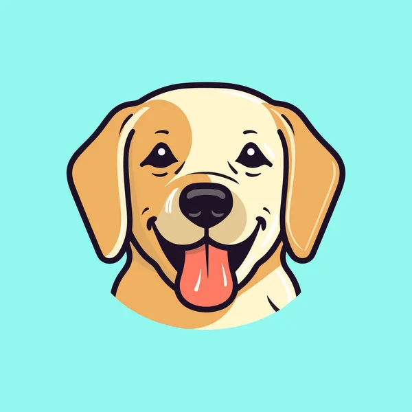 Vektorový Labrador Retriever Pes Ilustrace — Stockový vektor