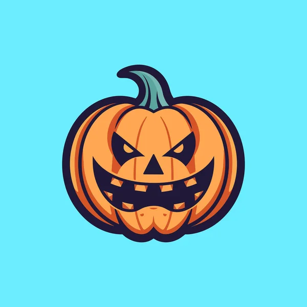 Halloween Pumpkin Vector Illustration — Stock Vector