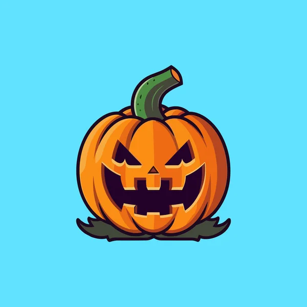 Ilustración Gráfica Vectorial Calabaza Halloween — Vector de stock
