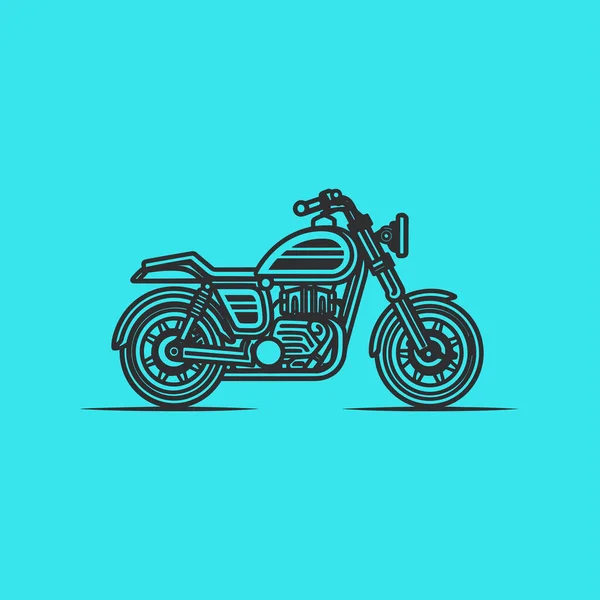 Icône Linéaire Moto Illustration Fine Une Moto Symbole Contour — Image vectorielle