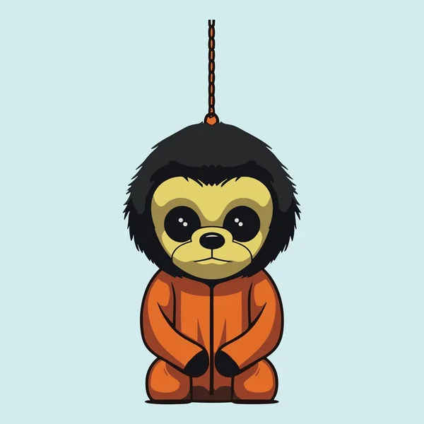Gibbon Chains Ilustração Vetorial —  Vetores de Stock