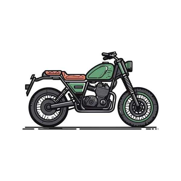 Skurriles Cartoon Motorrad Vector Design — Stockvektor