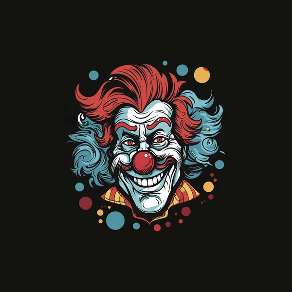 Splash Design Graphic Clown Style Illustration — Stock Vector