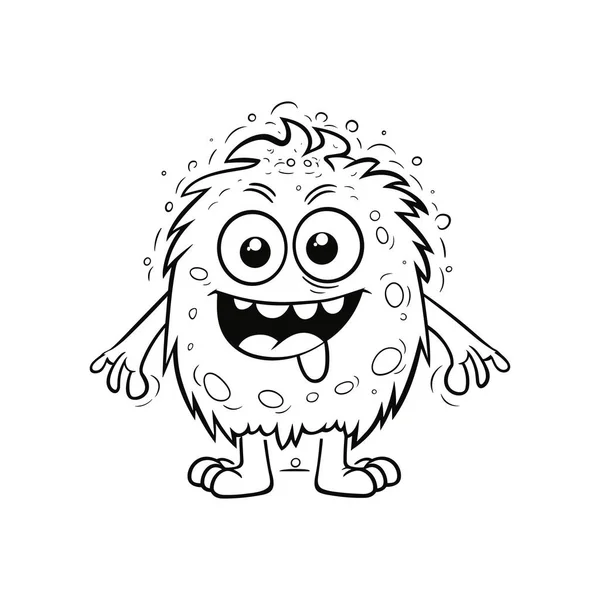 stock vector Monster Coloring Pages for Kids to Enjoy