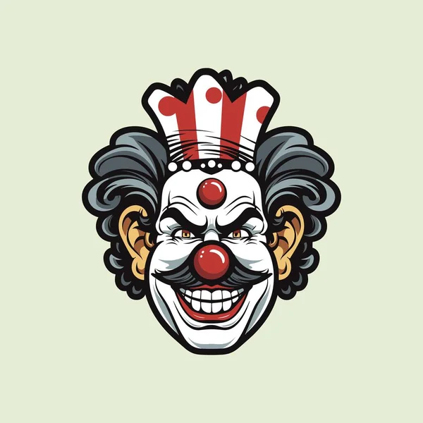 Illustration Clown Mascotte Ludique Format Vectoriel — Image vectorielle