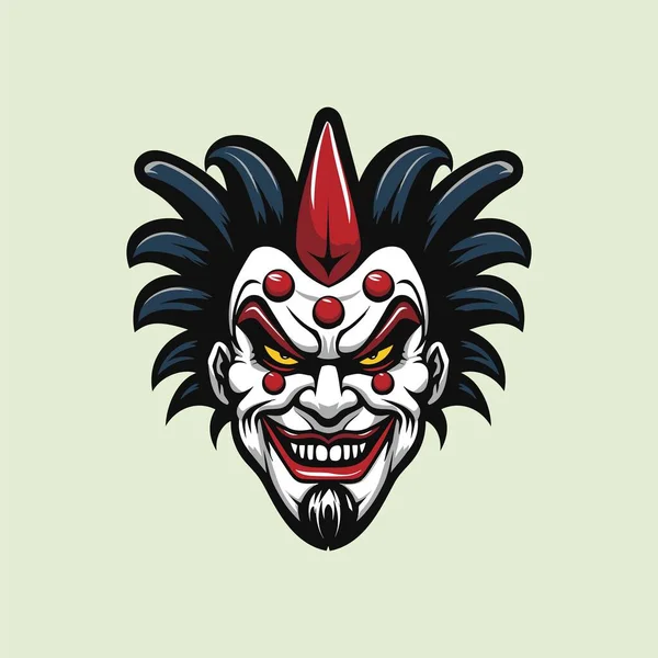 Vibrant Vector Design Mascot Clown Character — Stock Vector