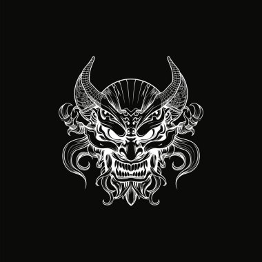 Beyazlı Dövmeli Şeytan, Vektör Yüzlü Görüntü