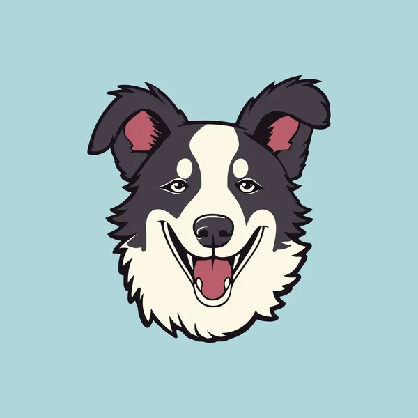 Vektorillustration Eines Glücklichen Hundes — Stockvektor
