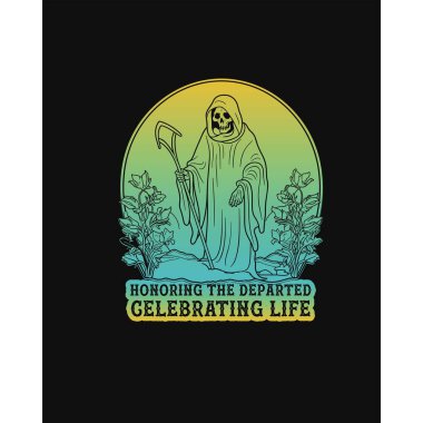 Çiçeklerin Arasındaki Hayalet Figür, Hayatı Kutluyor ve Ayrılıyor