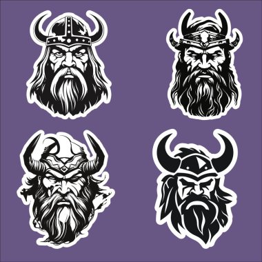 Viking Başlıklarının 4 çıkartması