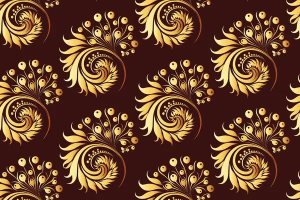 Spiral Tasarımlı Altın Tavuskuşu Tüyü Duvar Kağıdı