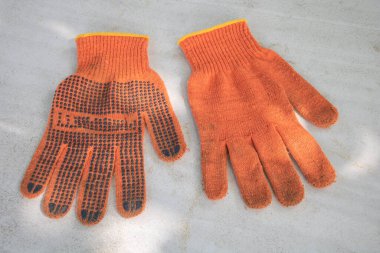 Palmiye 'de Kauçuk Tutma Noktalı Çalışma Eldivenleri, Kullanıma Hazır,