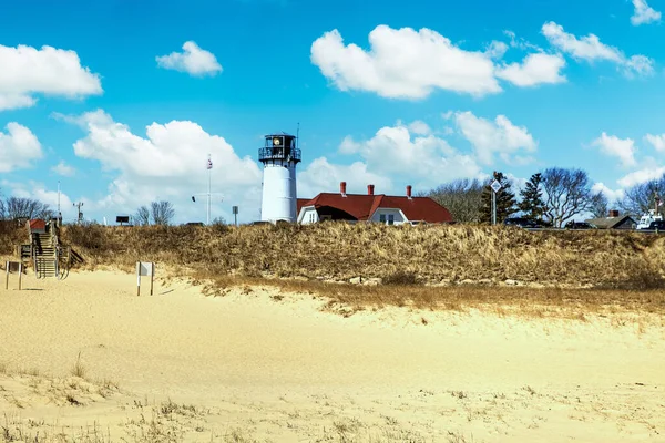 Chatham Cape Cod Massachusetts March 2023 Chatham Lighthouse Sunny Day — Stock Photo, Image