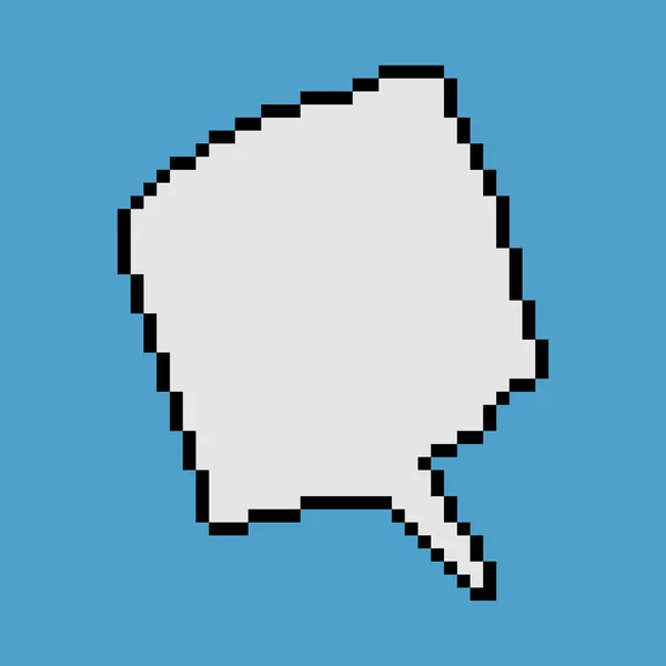 Ομιλία Φούσκα Θέση Για Πλαίσια Κειμένου Pixel Τέχνη Εικονογράφηση Διανύσματος — Διανυσματικό Αρχείο