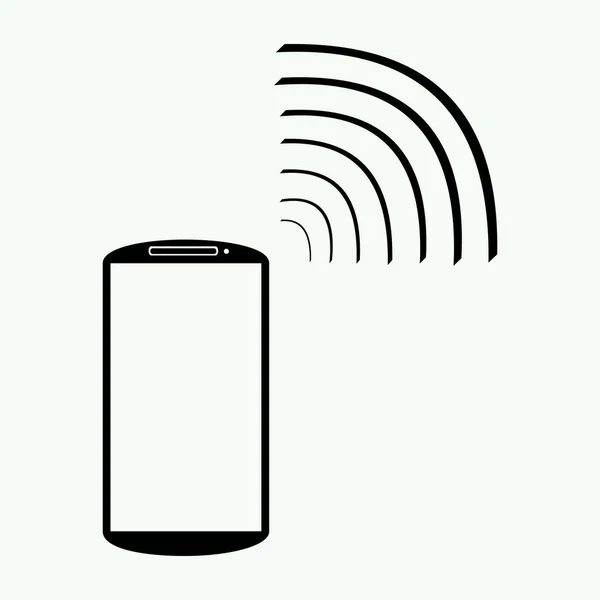 Smartphone Vektor Symbol Isoliert Auf Weißem Hintergrund — Stockvektor