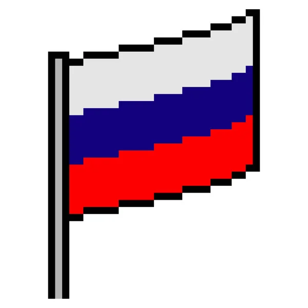 Пианистское Искусство Российского Флага Векторная Иллюстрация — стоковый вектор