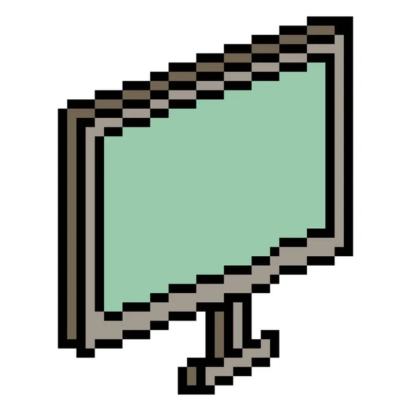 Monitor Computadora Icono Pixel Art — Archivo Imágenes Vectoriales