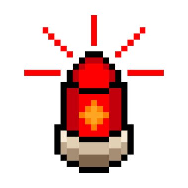 Piksel resim biçiminde alarm sirenleri