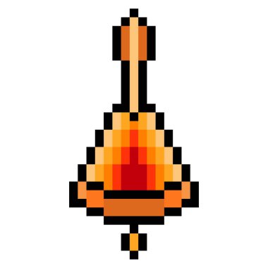 Piksel sanat tarzında çan