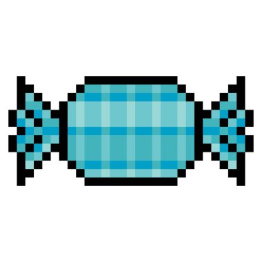 Piksel sanat tarzında şeker