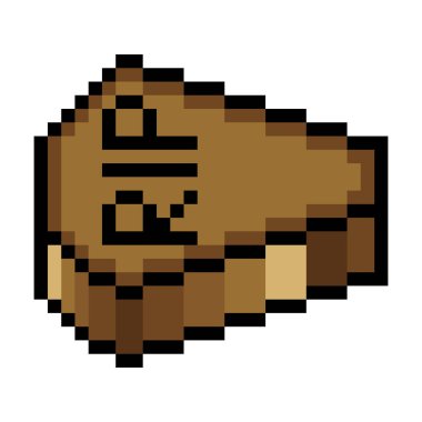 Piksel resim tarzında Cadılar Bayramı oyunu için tabut