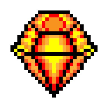 Piksel sanat tarzında elmas