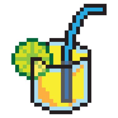 Limonata 8 bit piksel sanat tarzında