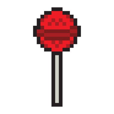 Piksel sanat tarzlı lolipop.