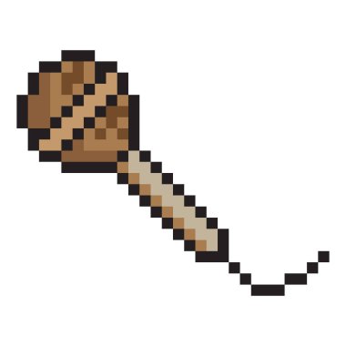 Piksel sanat tarzında mikrofon