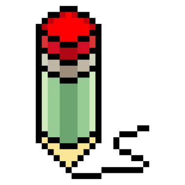 Piksel resim tarzında kalem