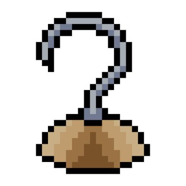 Piksel resimli korsan kancası