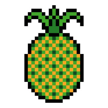 Piksel resim tarzında ananas