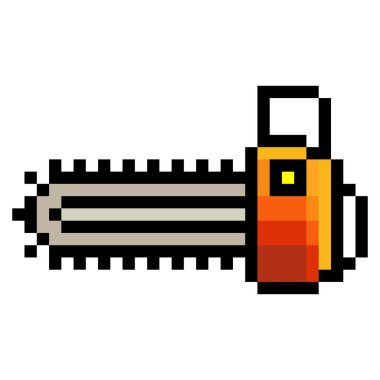 Piksel resim tarzında zincir çekiş