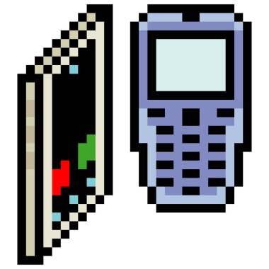 Akıllı telefonlar ve pikselli eski telefonlar.