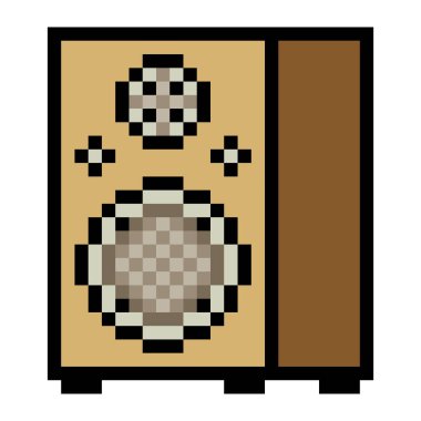 Piksel resim tarzında ses hoparlörü