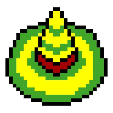 Piksel sanatı ile Meksika şapkası.