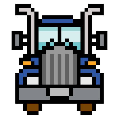 Amerikan kamyonu ön görüntü pikseli