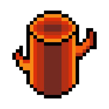 Piksel resim tarzında ahşap ağaç kütüğü