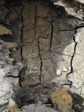 Çatlak toprak, çatlaklar, arka plan dokusu