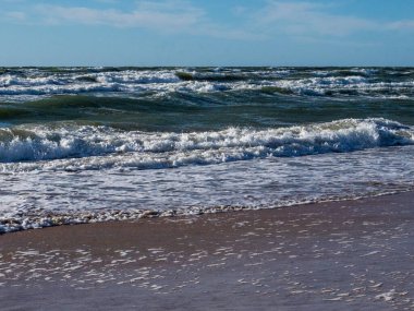 Baltık sahili, kumulları olan güzel bir kıyı şeridi..