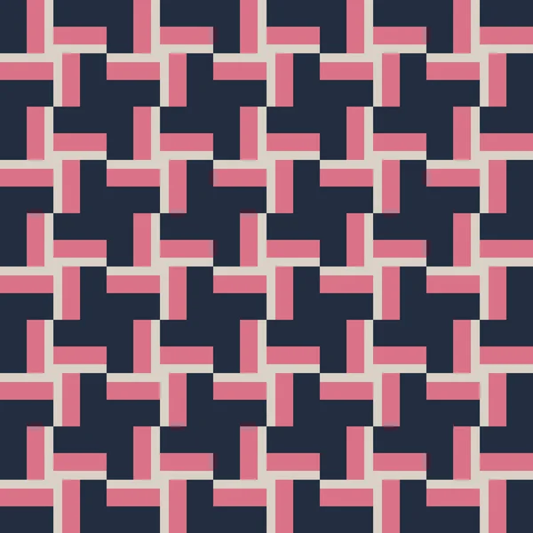 Japanese Style Abstract Geometric Tessellation Pattern Modern Mosaic Background Perfect — Wektor stockowy