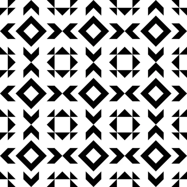Modèle Abstrait Sans Couture Amérindien Broderie Géométrique Vectoriel Illustrations Fond — Image vectorielle