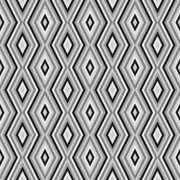 Monochrome Diamond Seamless Pattern Geometric Monochrome Texture Background Stock Illustration — Stock Vector