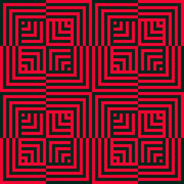 Art Seamless Pattern Vector Optical Illusion Colorful Geometric Stock Illustration — Stock vektor
