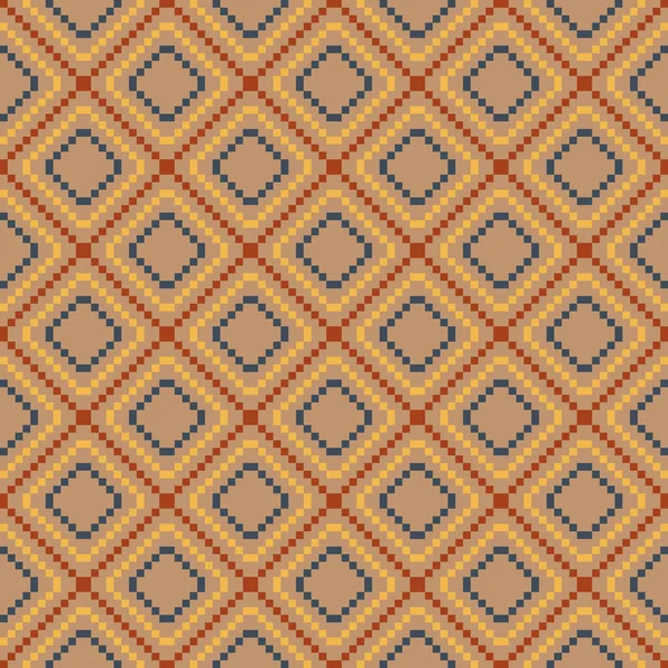 エジプト式シームレスベクトルパターン 抽象的な背景 レトロな壁紙 包装紙 テキスタイルプリントに最適 — ストックベクタ